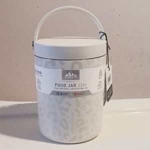 HYDRAPEAK Cream 32 oz Insulated Food Jar Leopard Print